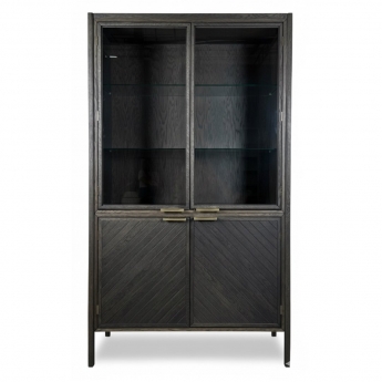 Витрина 2-дверная Vissam Art-Deco (Виссам Арт-Деко), 2 дверцы, Дуб Венге, 23018