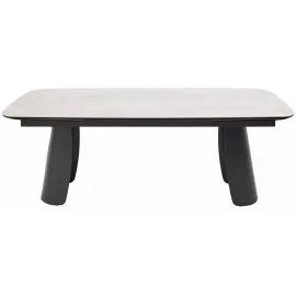 Стол обеденный Q-Home Kent, 200/300 см, раздвижной, матовая серая керамика / каркас темно-серый, QH626М06000