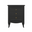 Тумба прикроватная Aletan Majessa (Алетан Маджесса), 3 ящика, Чёрный, М303BL - Фото 2