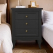 Тумба прикроватная Aletan Majessa (Алетан Маджесса), 3 ящика, Чёрный, М303BL - Фото 4