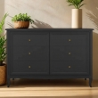Комод Aletan Majessa (Алетан Маджесса), 6 ящиков, Чёрный, М406BL - Фото 5