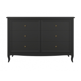 Комод Aletan Majessa (Алетан Маджесса), 6 ящиков, Чёрный, М406BL