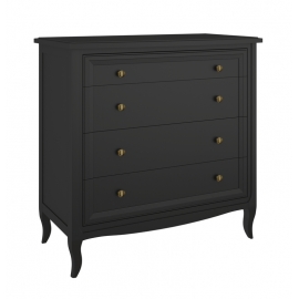 Комод Aletan Majessa (Алетан Маджесса), 4 ящика, Чёрный, М404BL