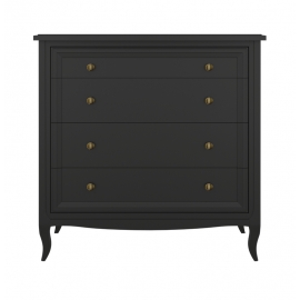 Комод Aletan Majessa (Алетан Маджесса), 4 ящика, Чёрный, М404BL