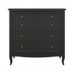 Комод Aletan Majessa (Алетан Маджесса), 4 ящика, Чёрный, М404BL - Фото 2