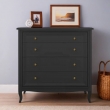 Комод Aletan Majessa (Алетан Маджесса), 4 ящика, Чёрный, М404BL - Фото 3