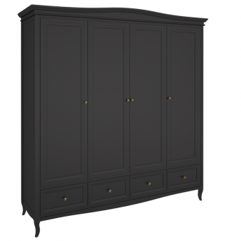 Шкаф Aletan Majessa (Алетан Маджесса), 4-дверный, Черный, М804BL