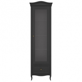 Витрина 1-дверная Aletan Majessa (Алетан Маджесса), Черный, правая, 1 ящик, М601R/BL