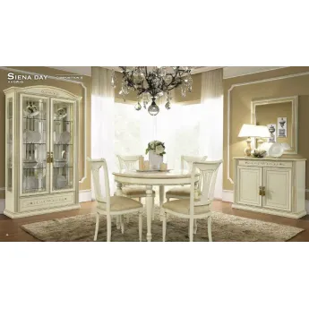Стол обеденный 120/159 Siena Day Avorio Camelgroup, овальный раскладной