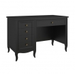Стол письменный Aletan Majessa (Алетан Маджесса), 5 ящиков, Чёрный, М705BL - Фото 2