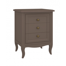 Тумба прикроватная Aletan Majessa (Алетан Маджесса), 3 ящика, Коричневый, М303Q