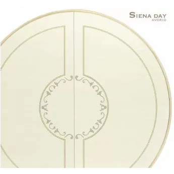 Стол обеденный 120/159 Siena Day Avorio Camelgroup, овальный раскладной