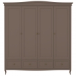 Шкаф Aletan Majessa (Алетан Маджесса), 4-дверный, 4 ящика, Коричневый, М804Q - Фото 4