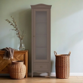 Витрина 1-дверная Aletan Majessa (Алетан Маджесса), Коричневый, правая, 1 ящик, М601R/Q