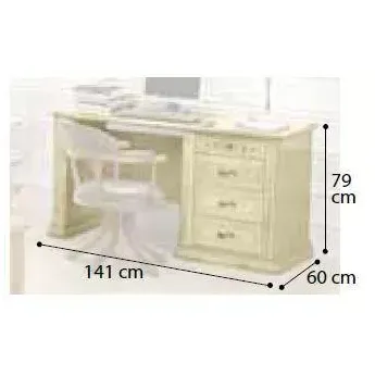 Письменный стол Siena Day Avorio Camelgroup, 3 ящика