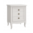 Тумба прикроватная Aletan Majessa (Алетан Маджесса), 3 ящика, Белый, М303W - Фото 1