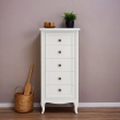 Комод высокий Aletan Majessa (Алетан Маджесса), 5 ящиков, Белый, М315W - Фото 6