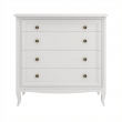 Комод Aletan Majessa (Алетан Маджесса), 4 ящика, Белый, М404W - Фото 2