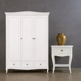 Шкаф Aletan Majessa (Алетан Маджесса), 3-дверный, 3 ящика, Белый, М803W