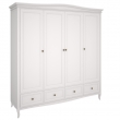 Шкаф Aletan Majessa (Алетан Маджесса), 4-дверный, 4 ящика, Белый, М804W - Фото 1
