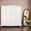 Шкаф Aletan Majessa (Алетан Маджесса), 4-дверный, 4 ящика, Белый, М804W - Фото 5
