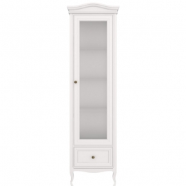 Витрина 1-дверная Aletan Majessa (Алетан Маджесса), Белый, правая, 1 ящик, М601R/W