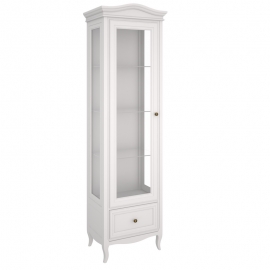 Витрина 1-дверная Aletan Majessa (Алетан Маджесса), Белый, левая, 1 ящик, М601L/W