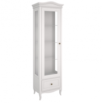 Витрина 1-дверная Aletan Majessa (Алетан Маджесса), Белый, левая, 1 ящик, М601L/W