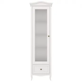 Витрина 1-дверная Aletan Majessa (Алетан Маджесса), Белый, левая, 1 ящик, М601L/W