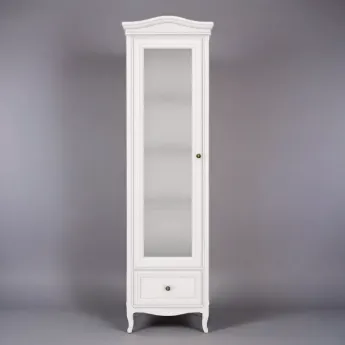 Витрина 1-дверная Aletan Majessa (Алетан Маджесса), Белый, левая, 1 ящик, М601L/W