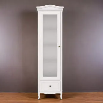 Витрина 1-дверная Aletan Majessa (Алетан Маджесса), Белый, левая, 1 ящик, М601L/W