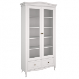 Библиотека 2-дверная Aletan Majessa (Алетан Маджесса), Белый, 2 ящика, М604W