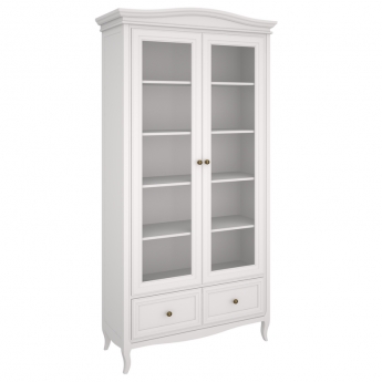 Библиотека 2-дверная Aletan Majessa (Алетан Маджесса), Белый, 2 ящика, М604W