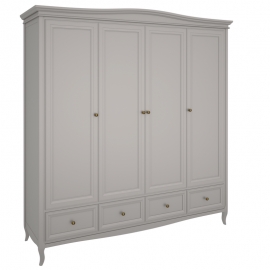 Шкаф Aletan Majessa (Алетан Маджесса), 4-дверный, 4 ящика, Серый, М804G
