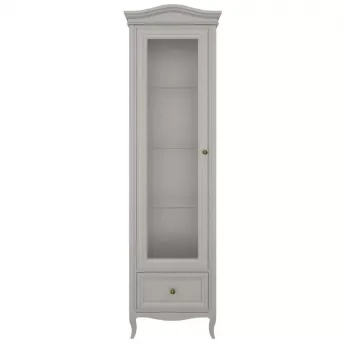 Витрина 1-дверная Aletan Majessa (Алетан Маджесса), Серый, левая, 1 ящик, М601L/G