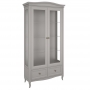 Витрина 2-дверная Aletan Majessa (Алетан Маджесса), Серый, полки стекло, 2 ящика, М603G