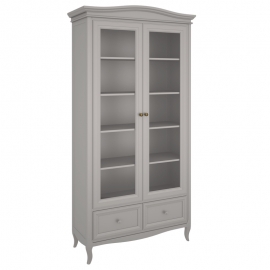 Библиотека 2-дверная Aletan Majessa (Алетан Маджесса), Серый, 2 ящика, М604G