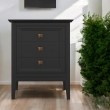 Тумба прикроватная Aletan Tesoro (Алетан Тесоро), 3 ящика, Чёрный, T303BL - Фото 5
