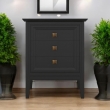 Тумба прикроватная Aletan Tesoro (Алетан Тесоро), 3 ящика, Чёрный, T303BL - Фото 6
