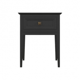 Тумба прикроватная Aletan Tesoro (Алетан Тесоро), 1 ящик, Чёрный, T301BL