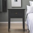 Тумба прикроватная Aletan Tesoro (Алетан Тесоро), 1 ящик, Чёрный, T301BL - Фото 5