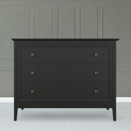 Комод Aletan Tesoro (Алетан Тесоро), 3 ящика, Чёрный, T401BL