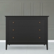 Комод Aletan Tesoro (Алетан Тесоро), 3 ящика, Чёрный, T401BL - Фото 2
