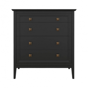 Комод Aletan Tesoro (Алетан Тесоро), 4 ящика, Чёрный, T404BL