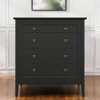 Комод Aletan Tesoro (Алетан Тесоро), 4 ящика, Чёрный, T404BL