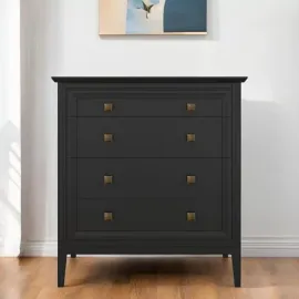 Комод Aletan Tesoro (Алетан Тесоро), 4 ящика, Чёрный, T404BL