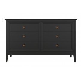 Комод Aletan Tesoro (Алетан Тесоро), 6 ящиков, Чёрный, T406BL
