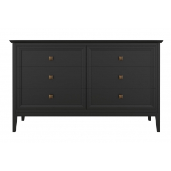 Комод Aletan Tesoro (Алетан Тесоро), 6 ящиков, Чёрный, T406BL