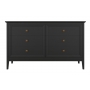 Комод Aletan Tesoro (Алетан Тесоро), 6 ящиков, Чёрный, T406BL