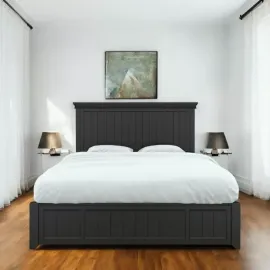 Кровать 140x200 Aletan Tesoro (Алетан Тесоро), с подъемным механизмом, Чёрный, T204BL/BOX